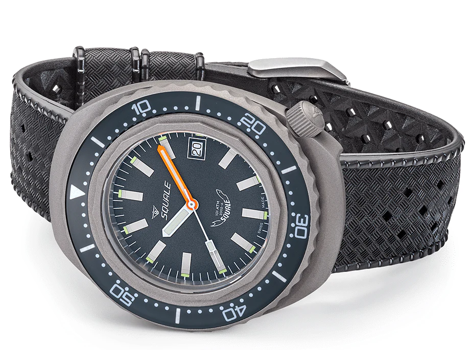 Squale Watch 2002 Grey Rubber - Image 4
