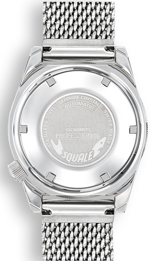 Squale Matic Light Blue Mesh Watch - Image 2