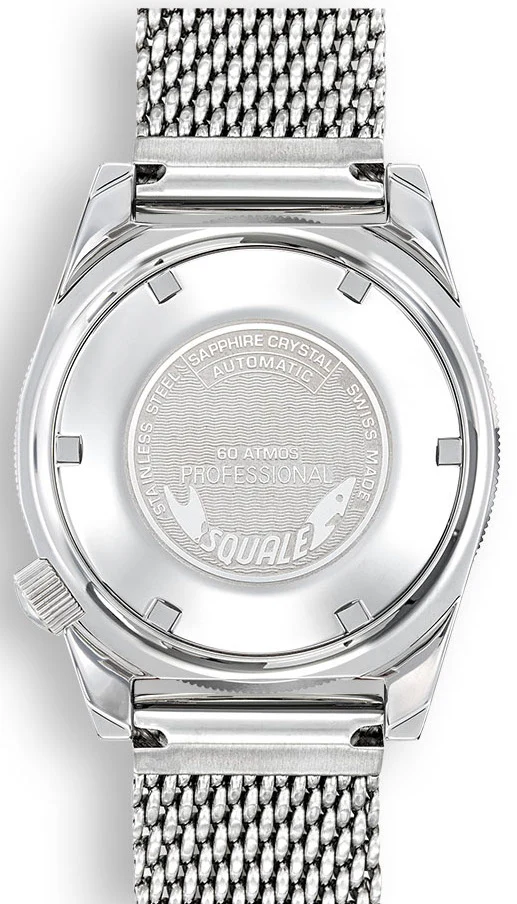 Squale Matic Dark Blue Mesh Watch - Image 2