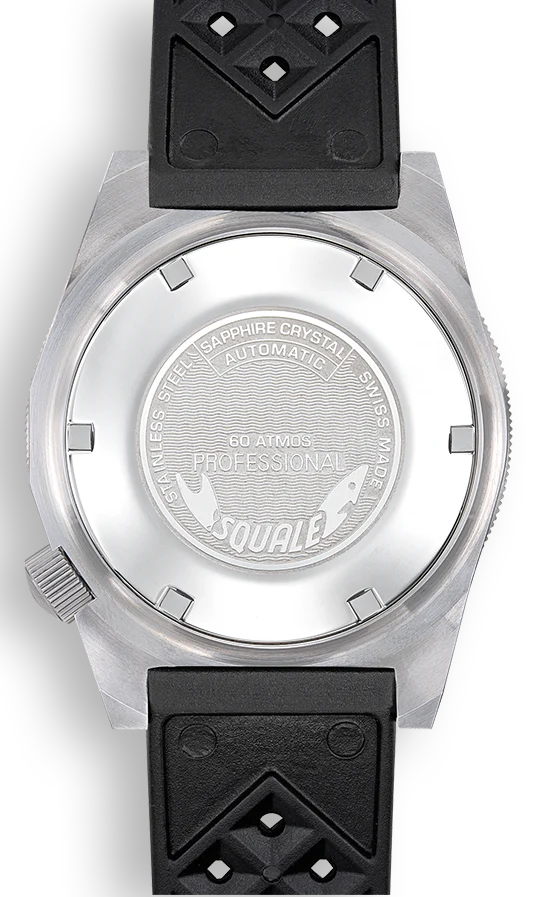 Squale Matic Satin Orange Rubber Watch - Image 2