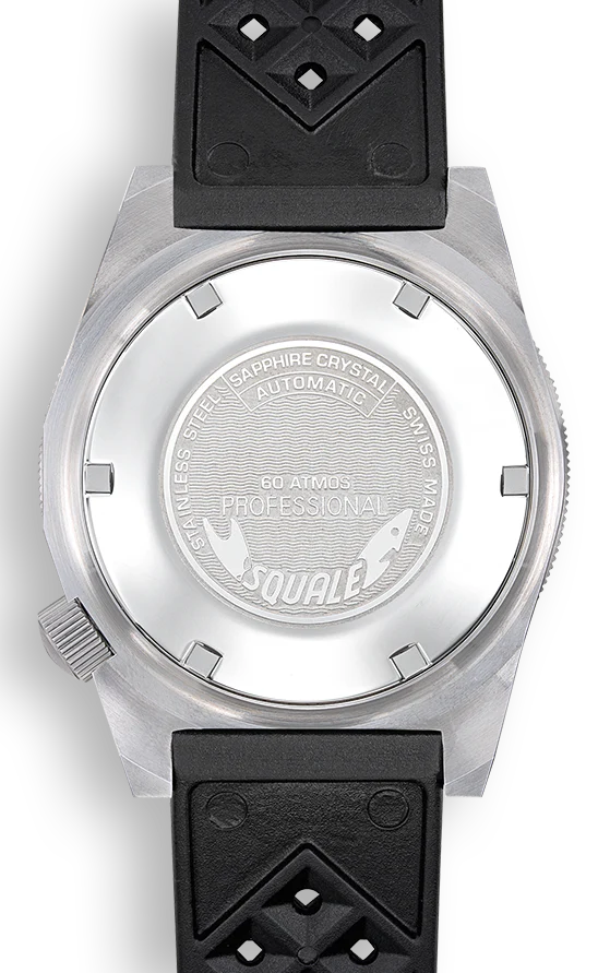 Squale Watch Matic Satin Orange Rubber - Image 2