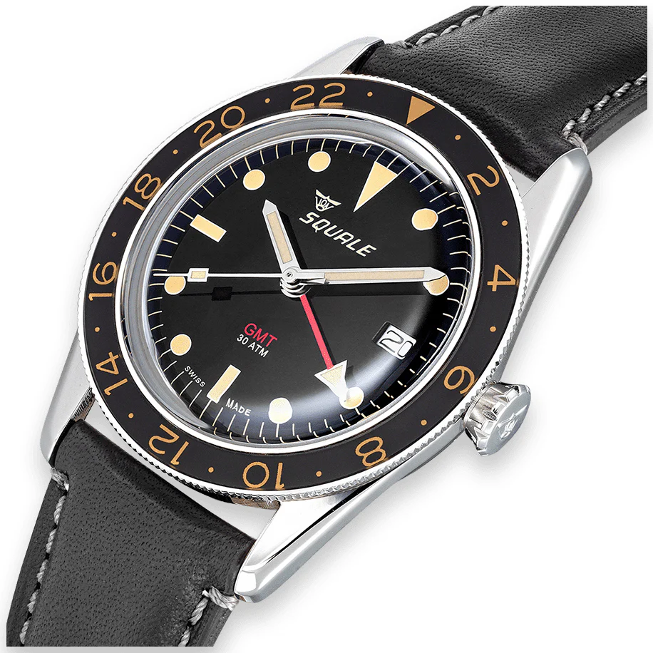 Squale SUB-39 GMT Vintage Black Watch - Image 3