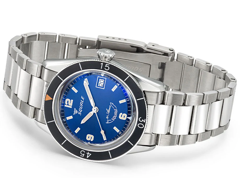 Squale SUB-39 Blue Bracelet Watch - Image 3