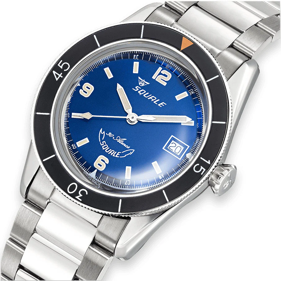 Squale SUB-39 Blue Bracelet Watch - Image 4