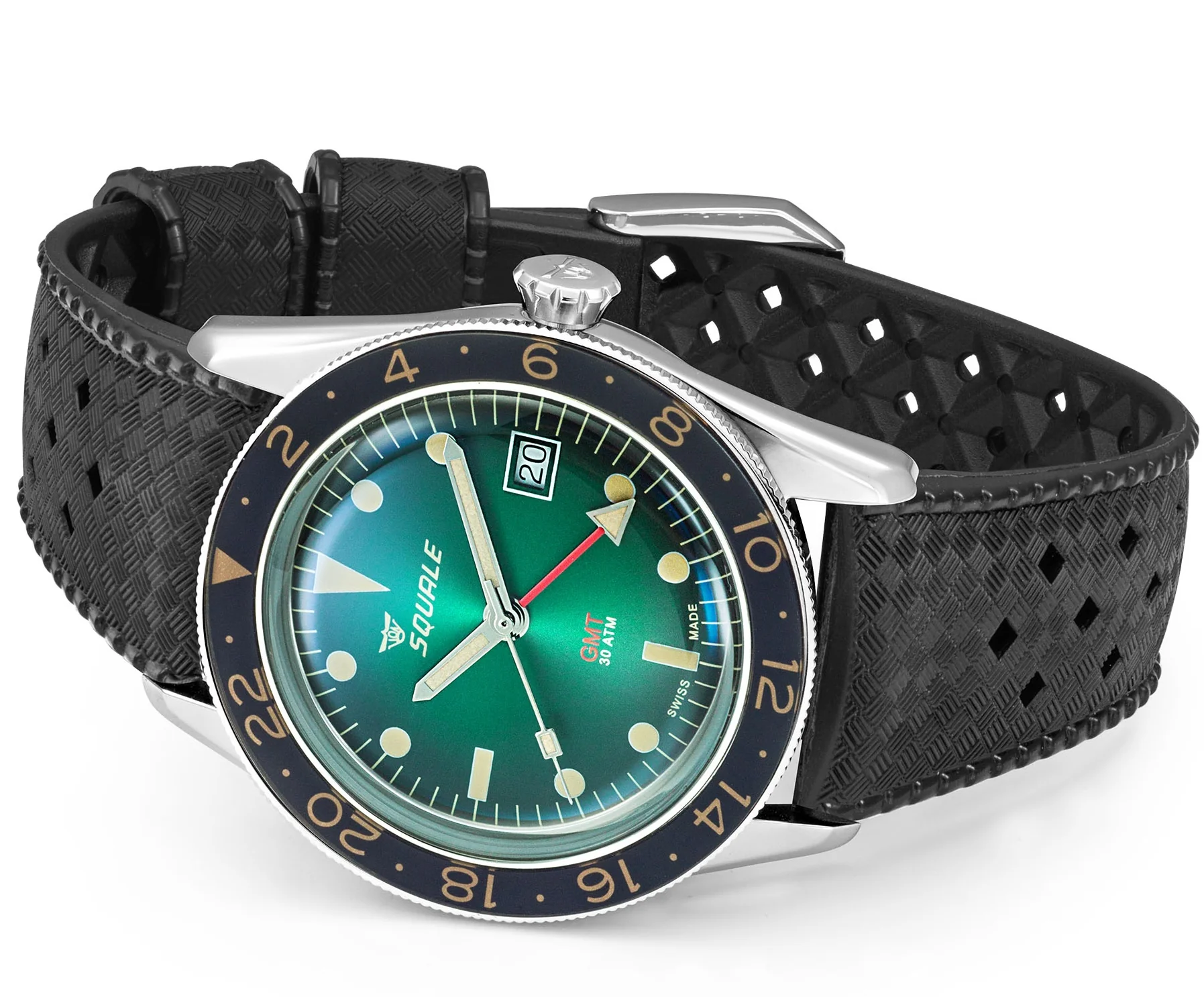 Squale SUB-39 GMT Vintage Green Watch - Image 4