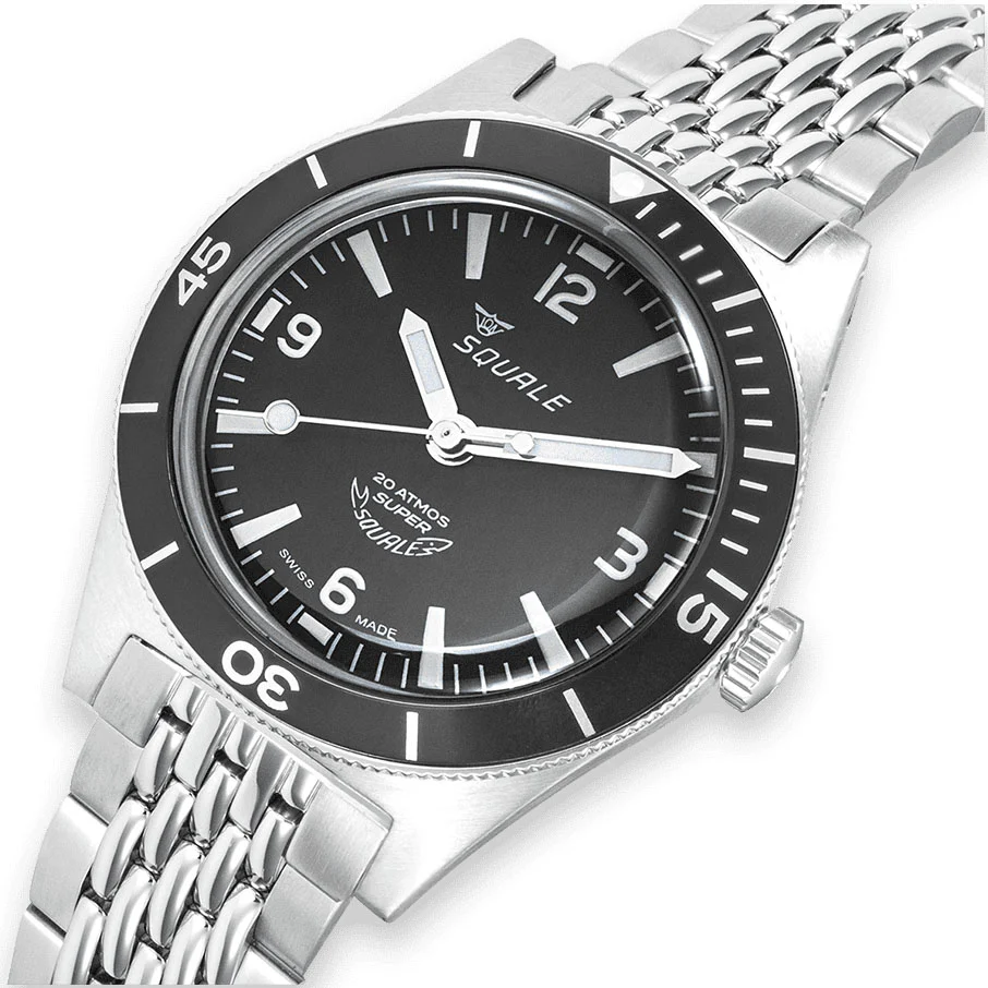 Squale SuperSquale Black Bracelet Watch - Image 4