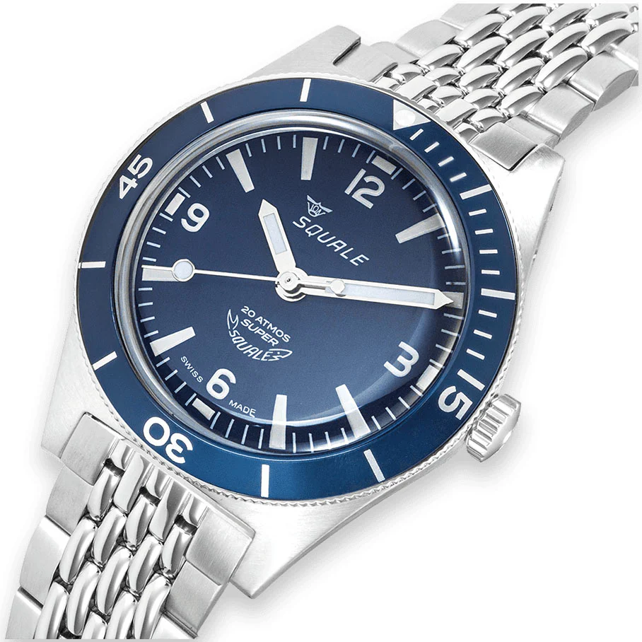 Squale SuperSquale Sunray Blue Bracelet Watch - Image 4