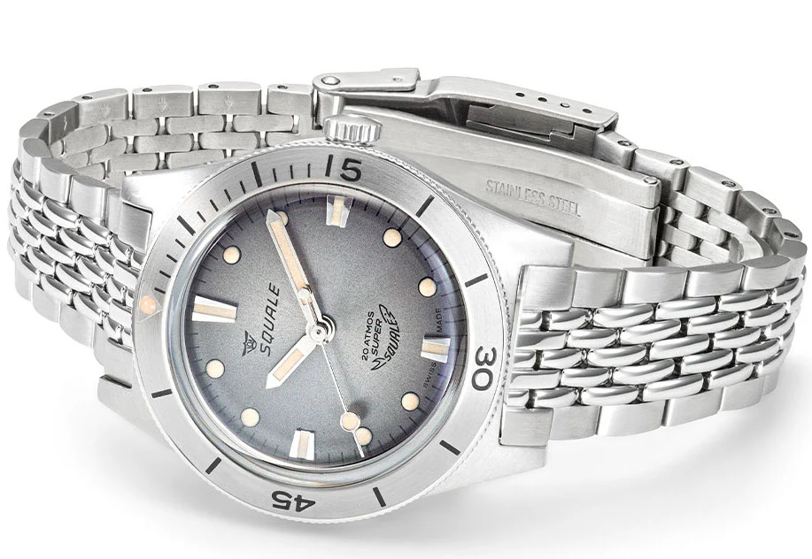 Squale SuperSquale Sunray Grey Bracelet Watch - Image 3