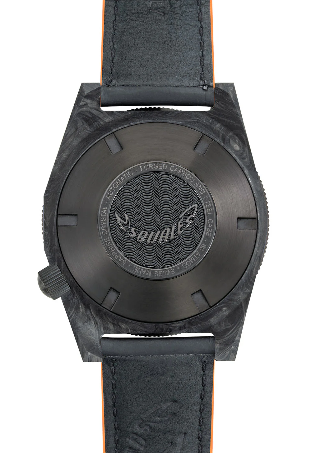 Squale T183 Orange Forged Carbon Leather Watch - Image 2