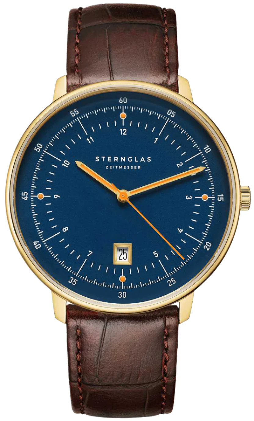 Sternglas Hamburg Dark Blue Gold Watch