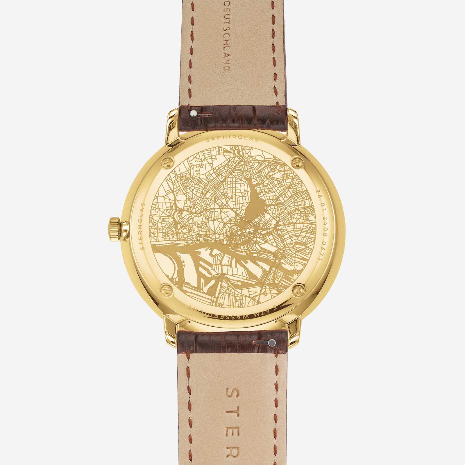 Sternglas Hamburg Dark Blue Gold Watch - Image 4