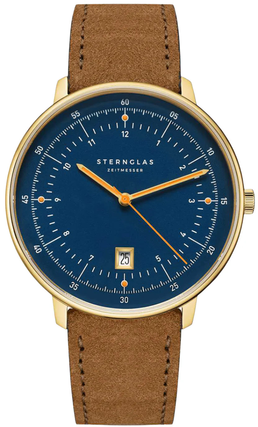 Sternglas Hamburg Dark Blue Gold Watch
