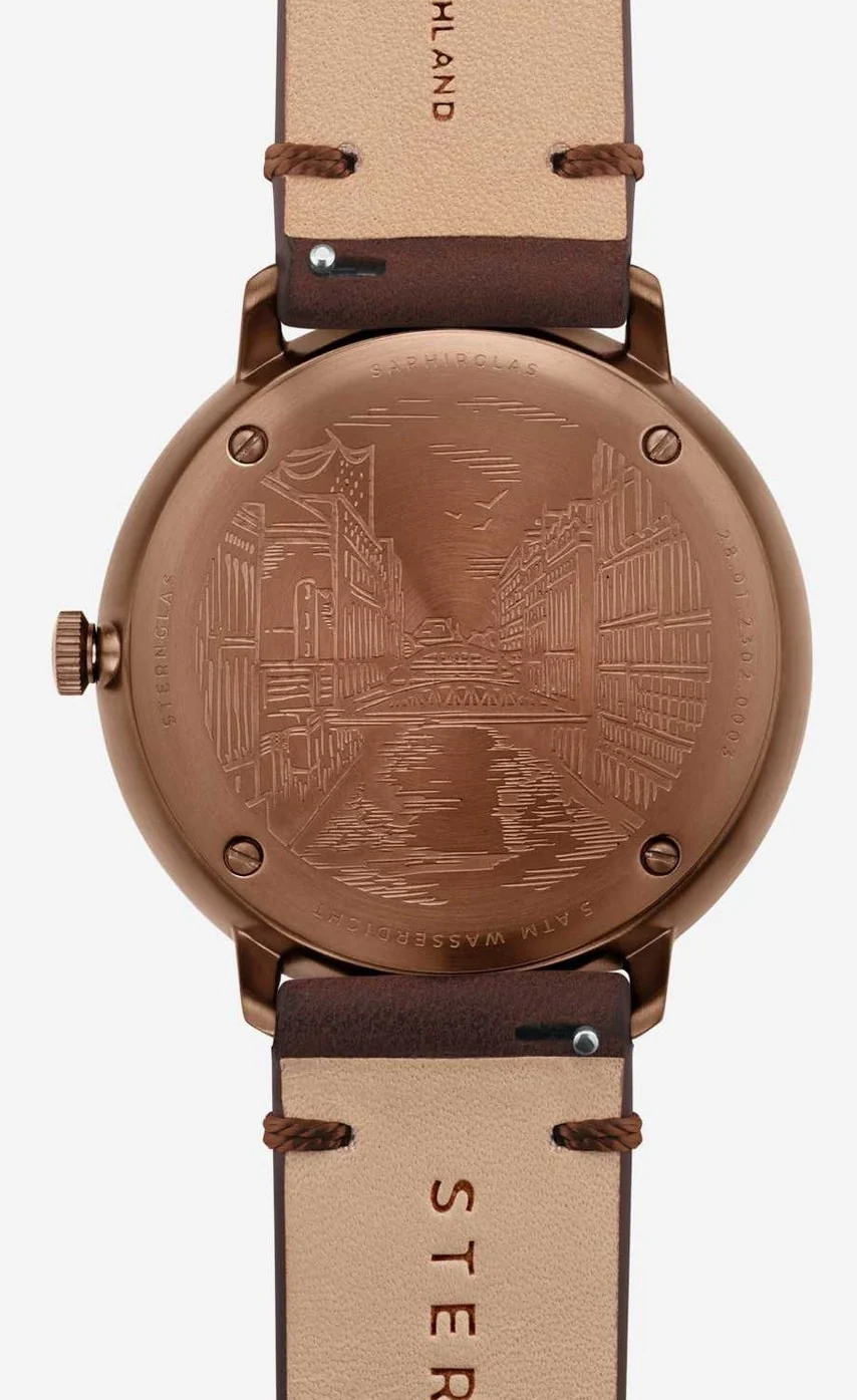 Sternglas Hamburg Blue Bronze Watch - Image 4