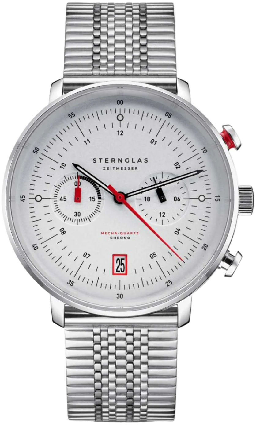 Sternglas Hamburg Chrono Silver Watch
