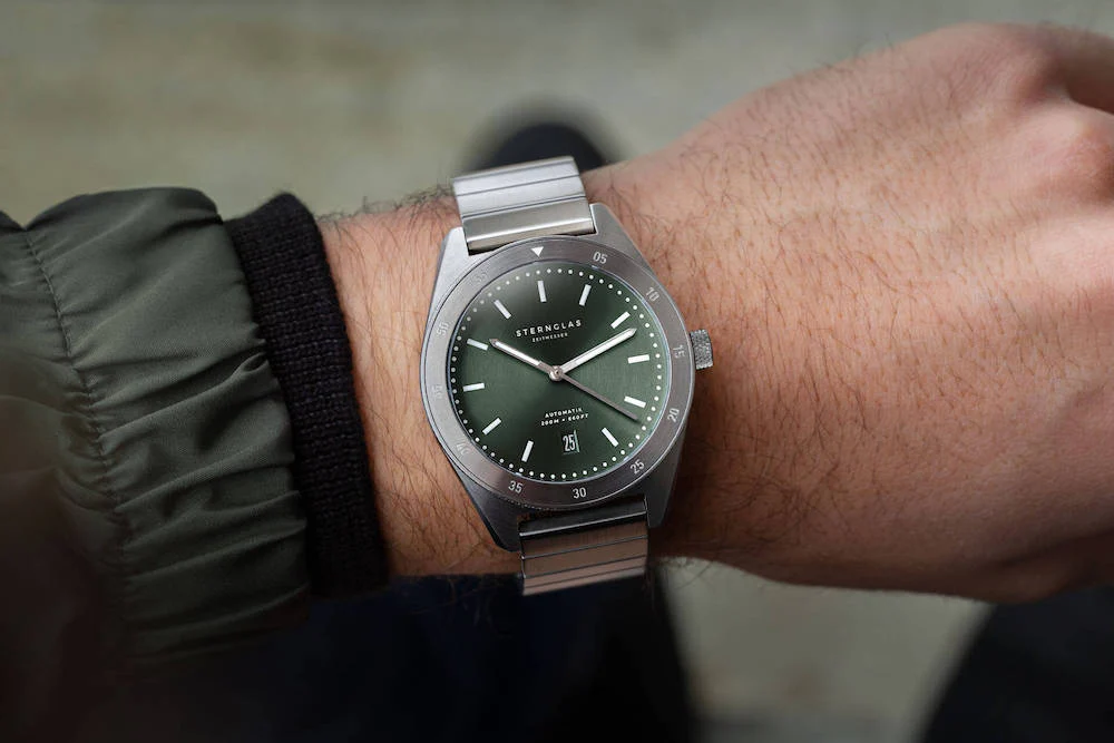 Sternglas Watch Marus Automatic Green Steel - Image 10