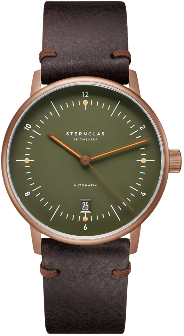 Sternglas Naos Automatik Dark Green Bronze Watch