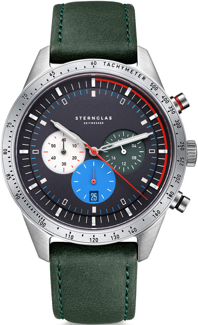 Sternglas Watch Tachymeter Quartz Leather