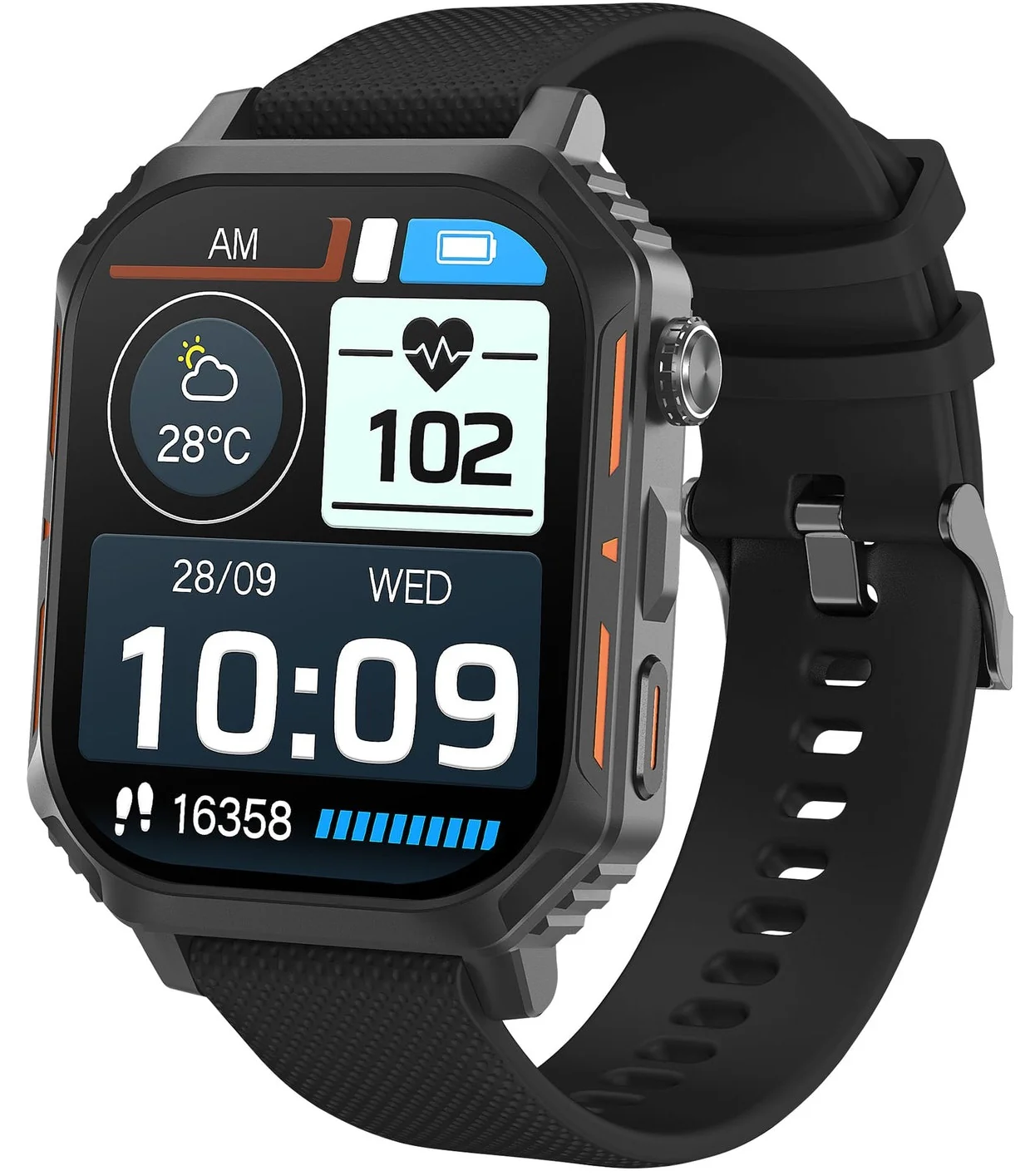 Storm S-MAX Black Silicone Watch - Image 2