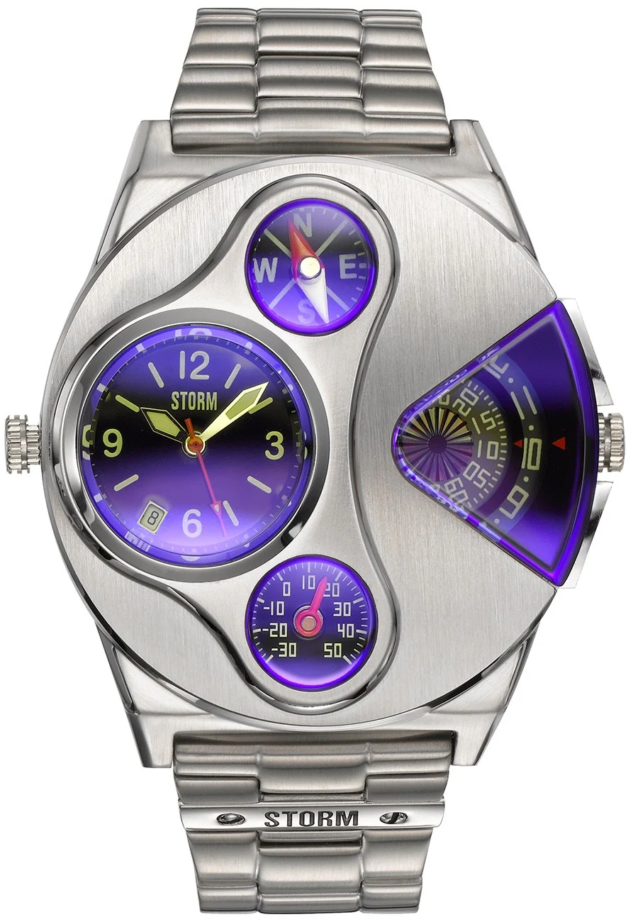 Storm V2 Navigator Lazer Blue Mens Watch