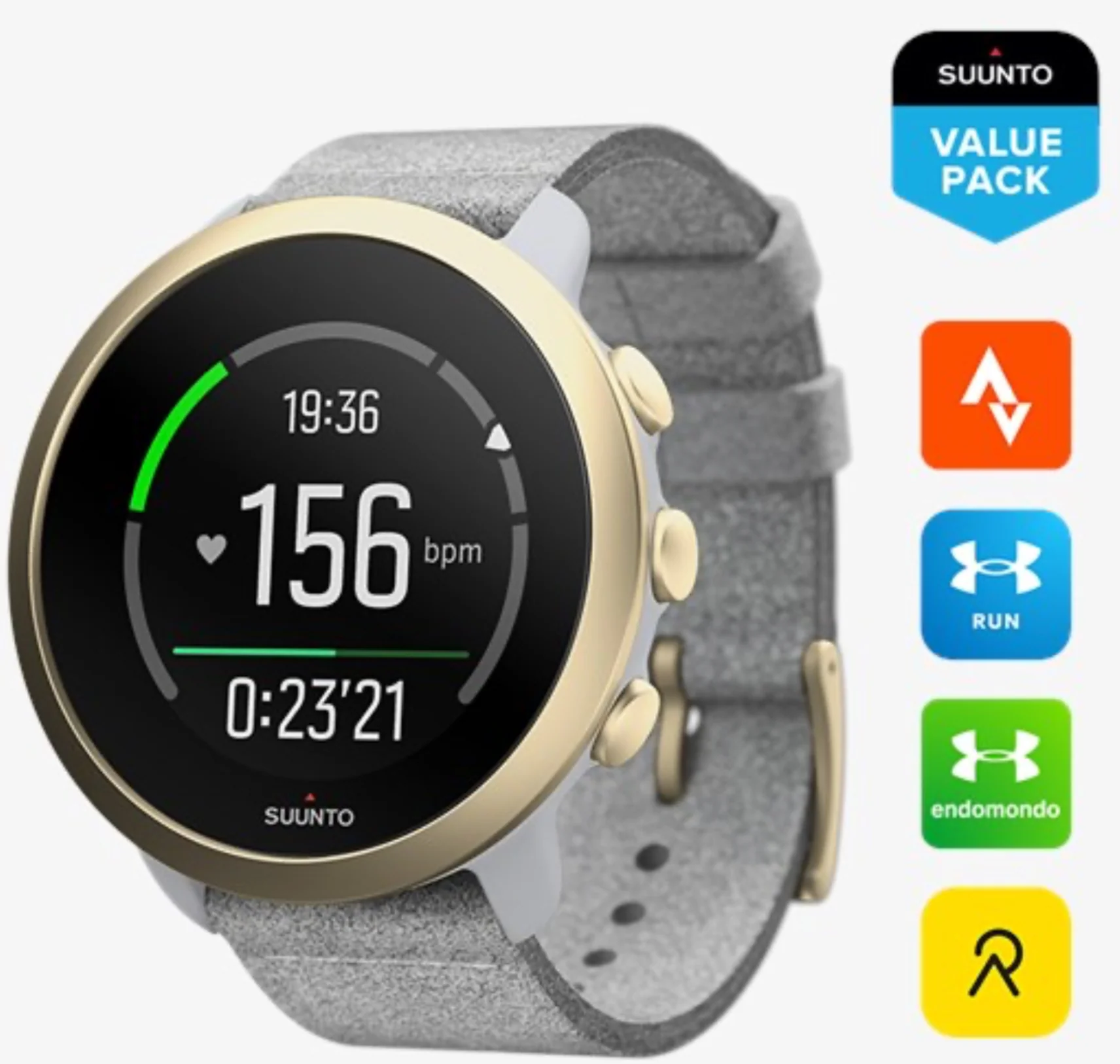 Suunto Watch Suunto 3 Pebble White Light Gold - Image 3