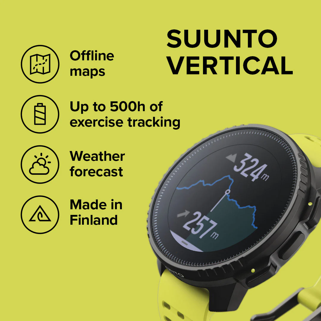 Suunto Watch Vertical Black Lime Stainless Steel - Image 6