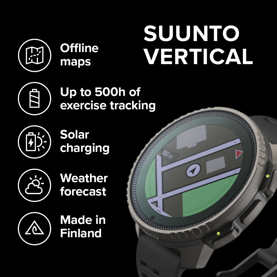Suunto Watch Vertical Solar Black Titanium - Image 6