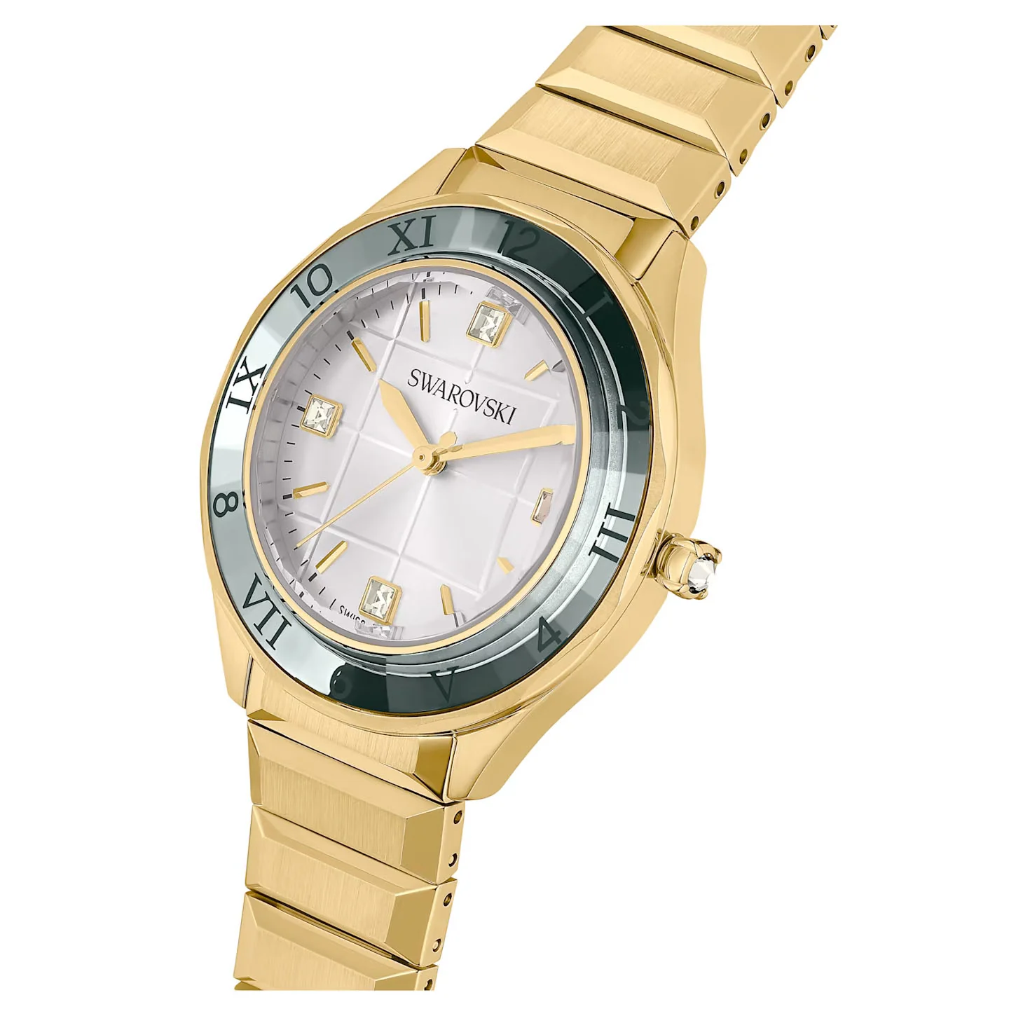 Swarovski Dectera Gold Bracelet Watch - Image 3