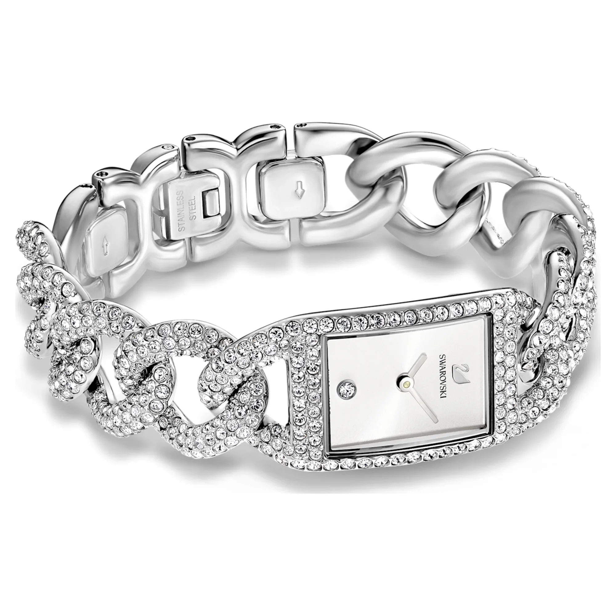Swarovski Cocktail Full Pave Bracelet Watch - Image 3