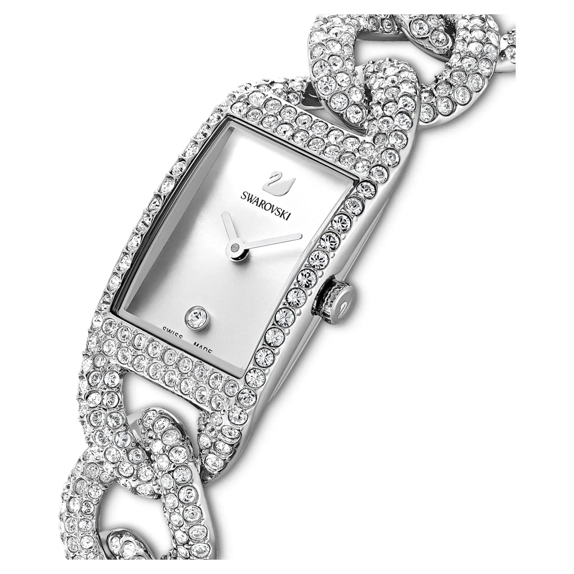Swarovski Cocktail Full Pave Bracelet Watch - Image 4