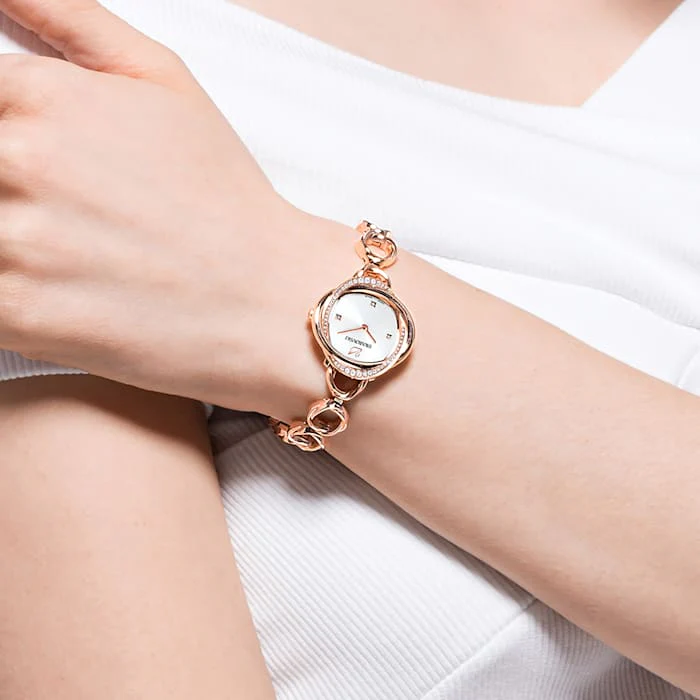 Swarovski Crystal Flower Bracelet Watch - Image 5
