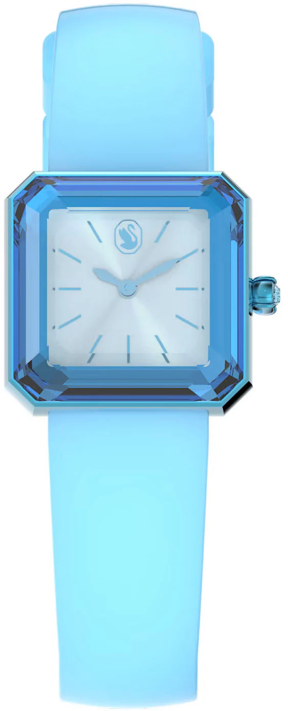Swarovski Silicone Blue Watch