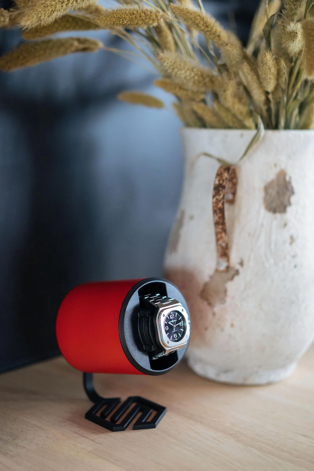 Swiss Capsule Watch Winder Single Red PC 004 D - Image 2