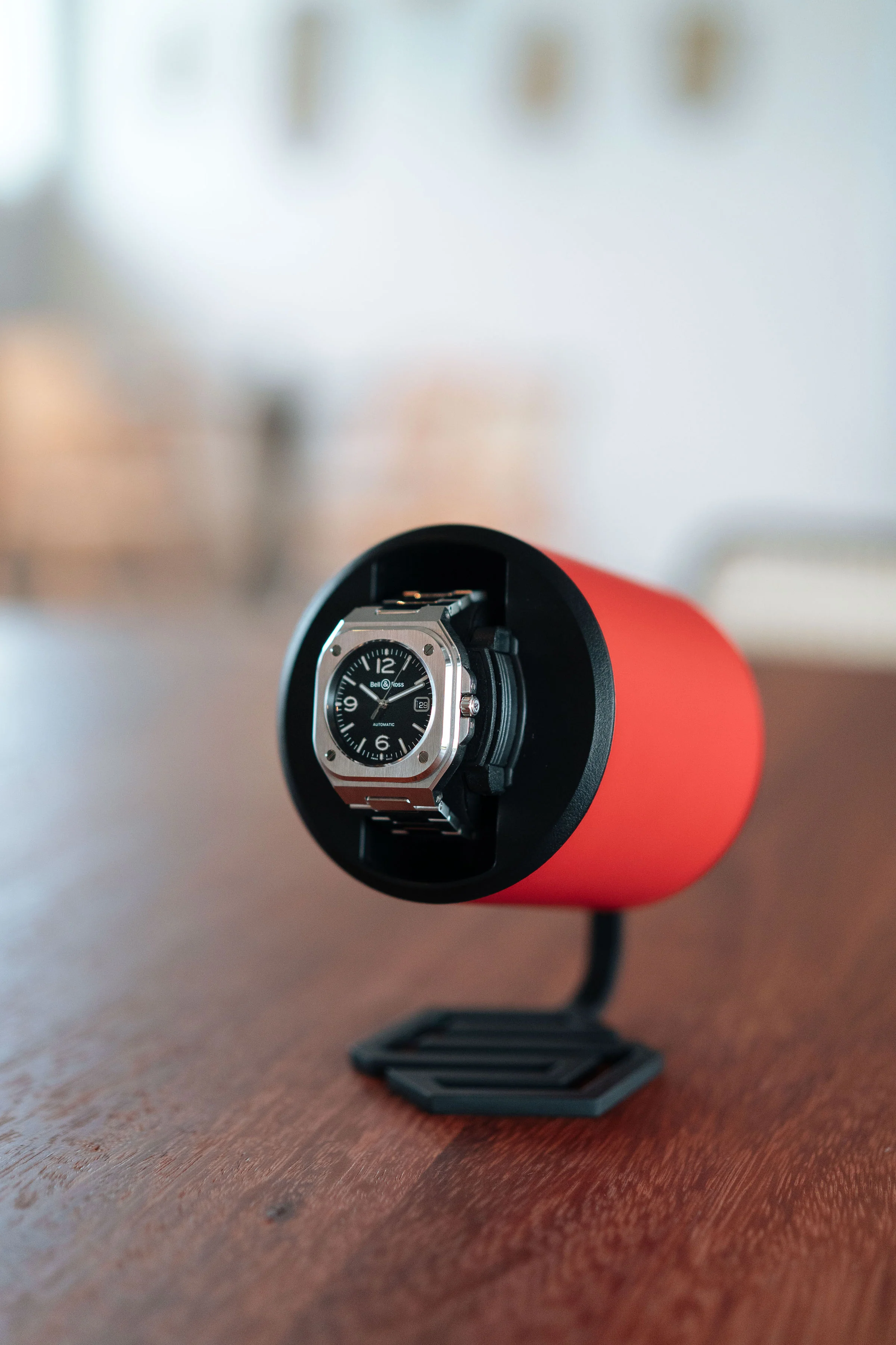 Swiss Capsule Watch Winder Single Red PC 004 D - Image 7