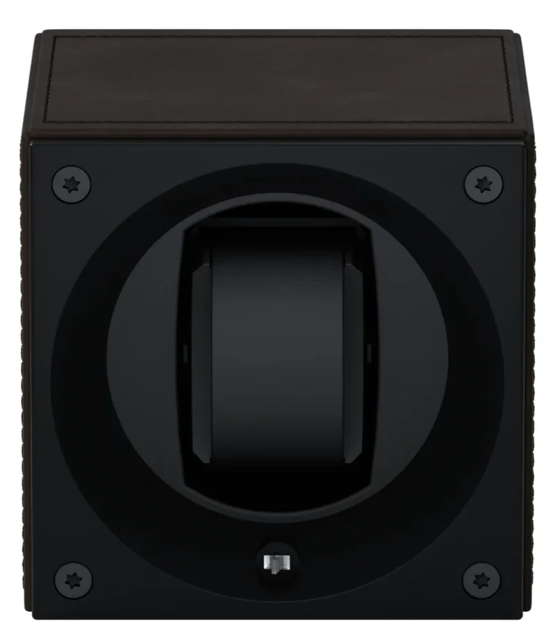 Swiss KubiK Watch Winder Masterbox Single Dark Brown Leather - Image 2