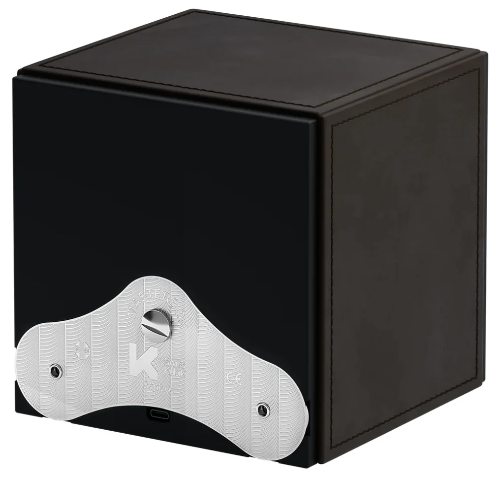 Swiss KubiK Watch Winder Masterbox Single Dark Brown Leather - Image 3
