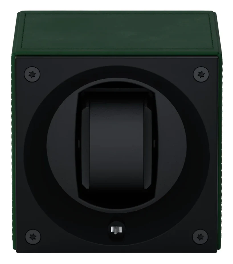 Swiss Kubik Watch Winder Masterbox Single Green Leather - Image 2