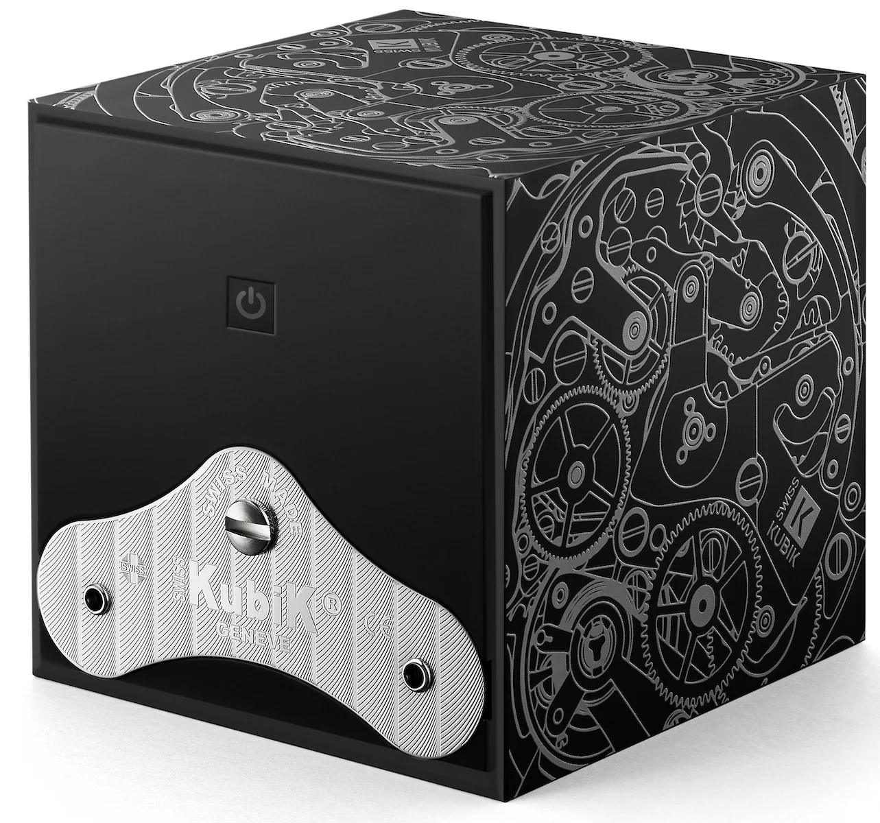 Swiss Kubik Watch Winder Single Startbox Black White Print - Image 2