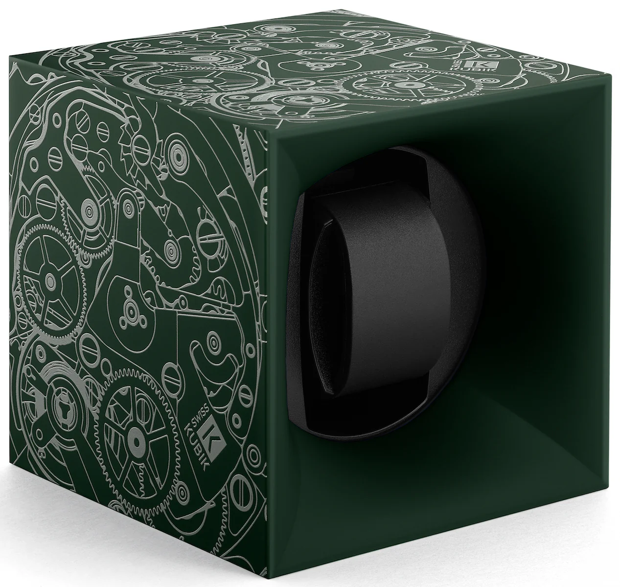 Swiss Kubik Watch Winder Single Startbox Green Print - Image 3