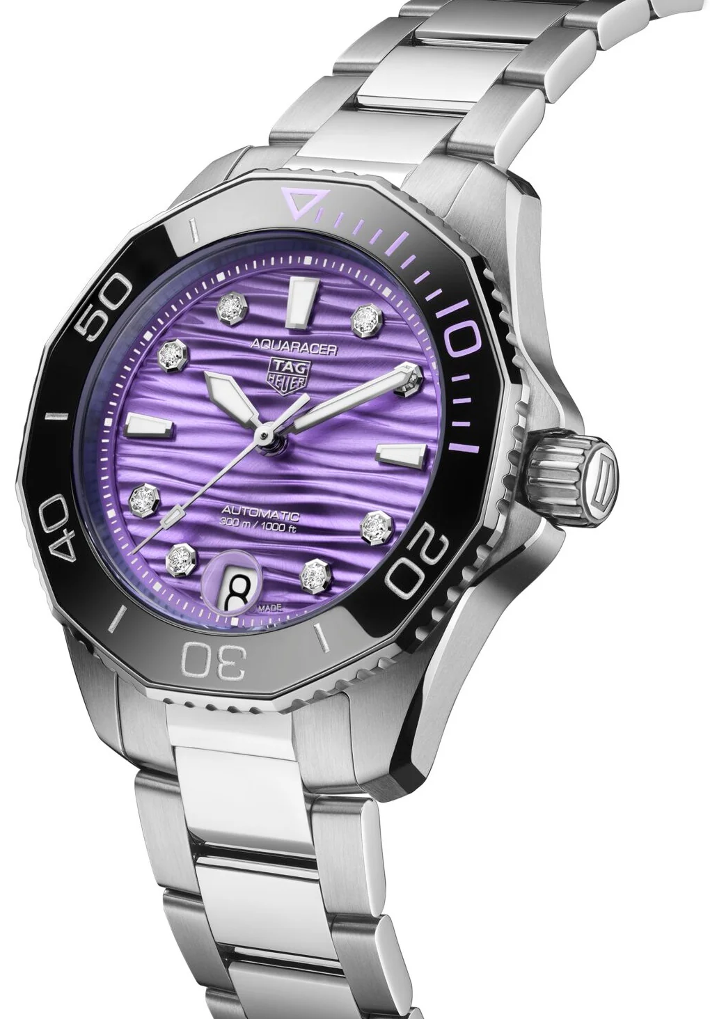 TAG Heuer Aquaracer Professional 300 Date Purple Watch - Image 3