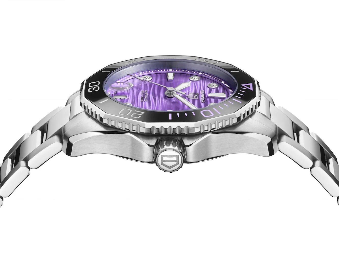 TAG Heuer Aquaracer Professional 300 Date Purple Watch - Image 4