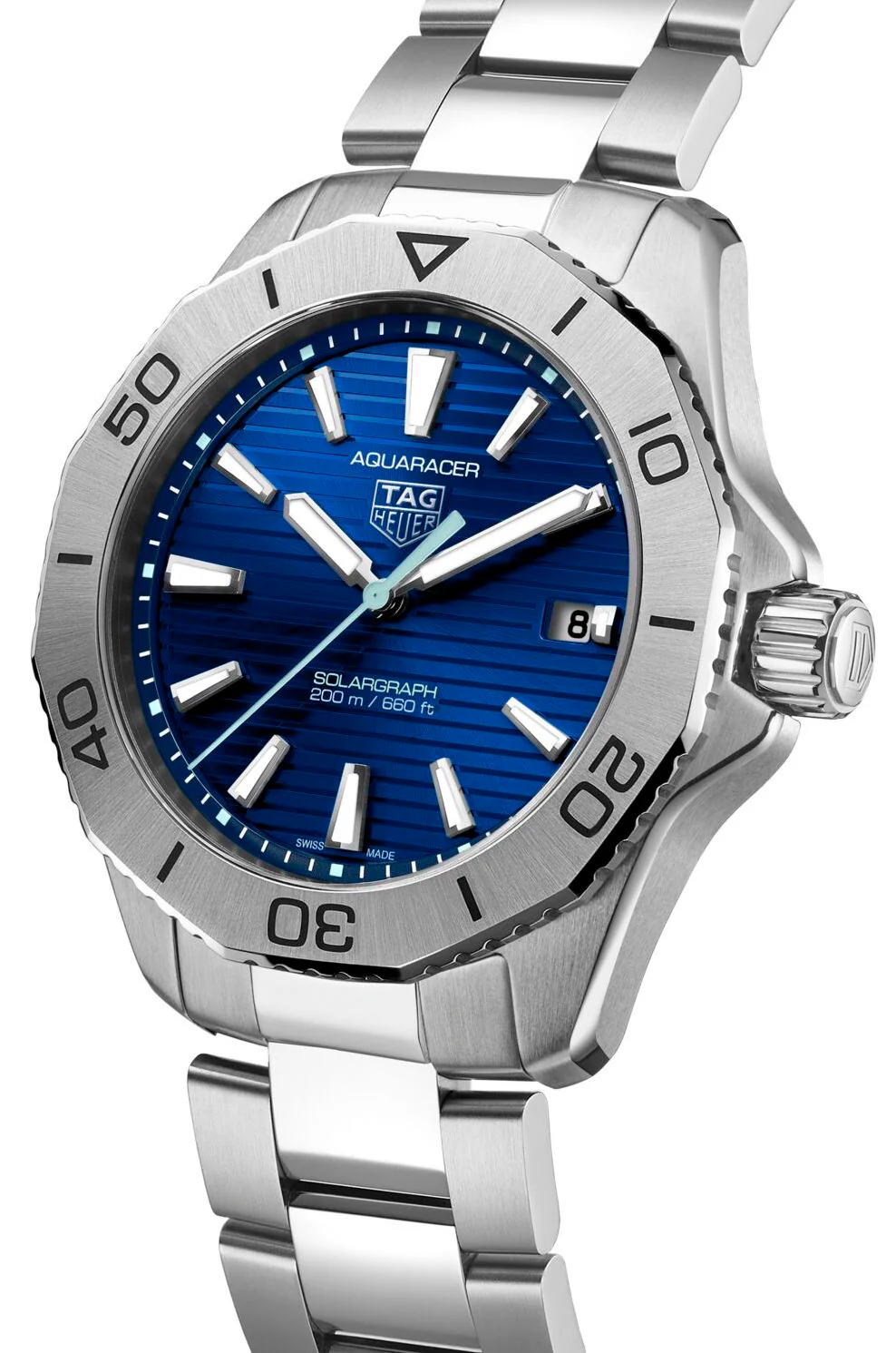 TAG Heuer Aquaracer Professional 200 Solargraph Blue Watch - Image 4