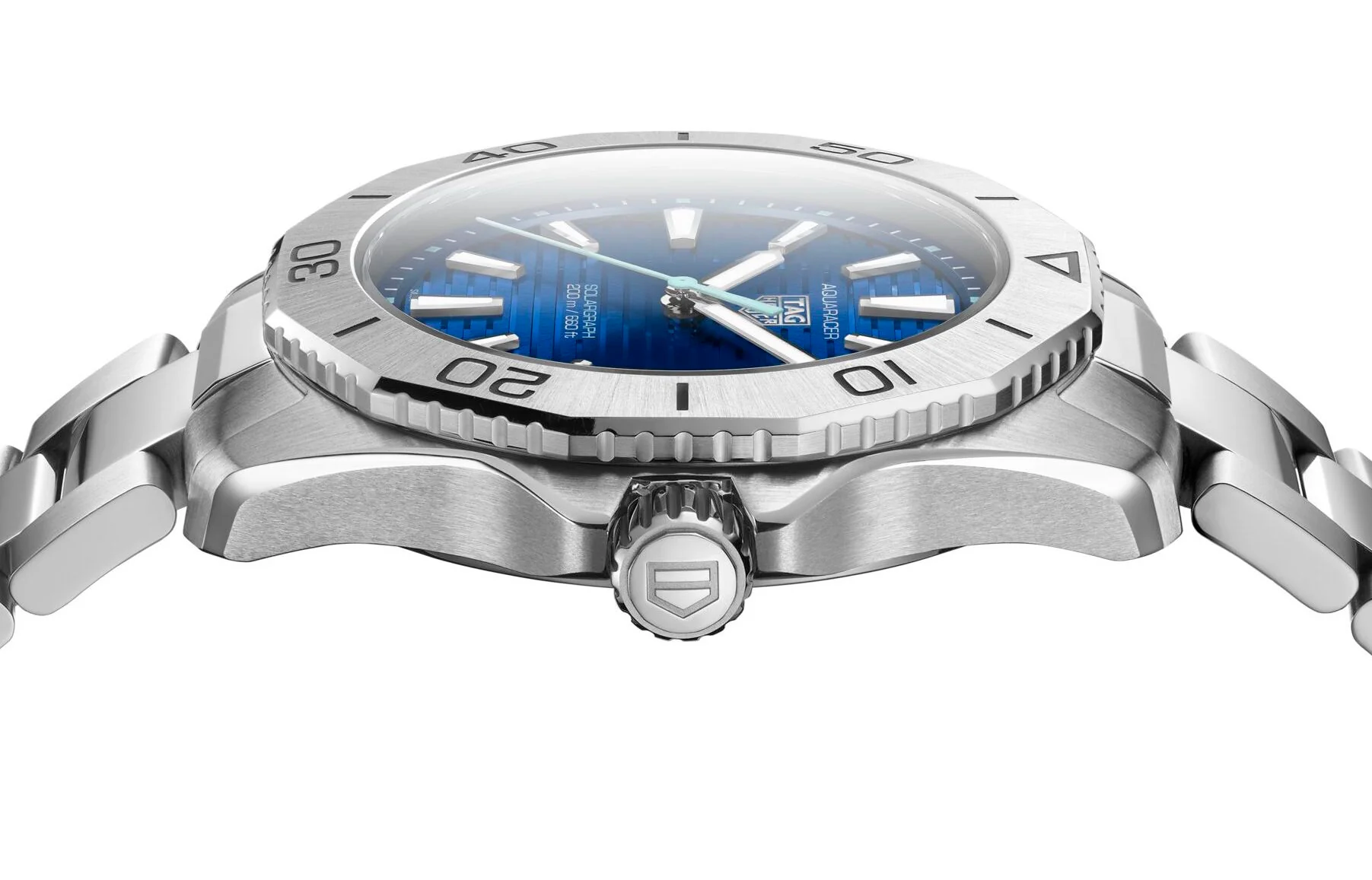 TAG Heuer Aquaracer Professional 200 Solargraph Blue Watch - Image 5