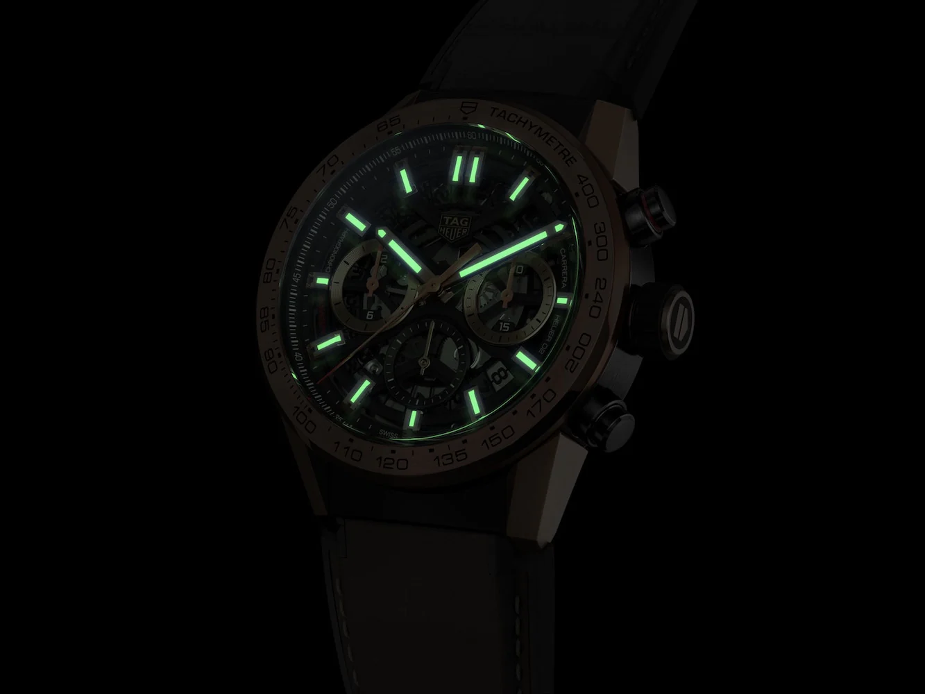 TAG Heuer Watch Carrera Automatic Chronograph Calibre Heuer 02 Rose Gold - Image 4