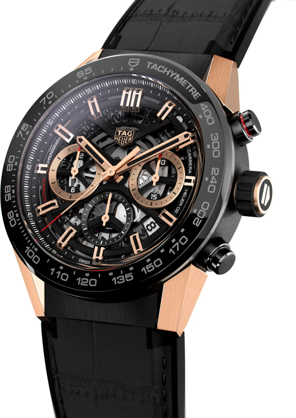 TAG Heuer Watch Carrera Automatic Chronograph Calibre Heuer 02 Rose Gold - Image 2