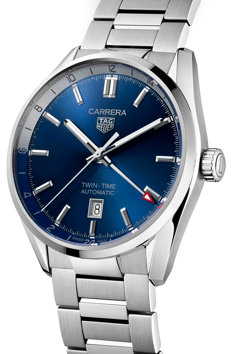 TAG Heuer Carrera Calibre 7 Twin Time Automatic Mens Watch - Image 2