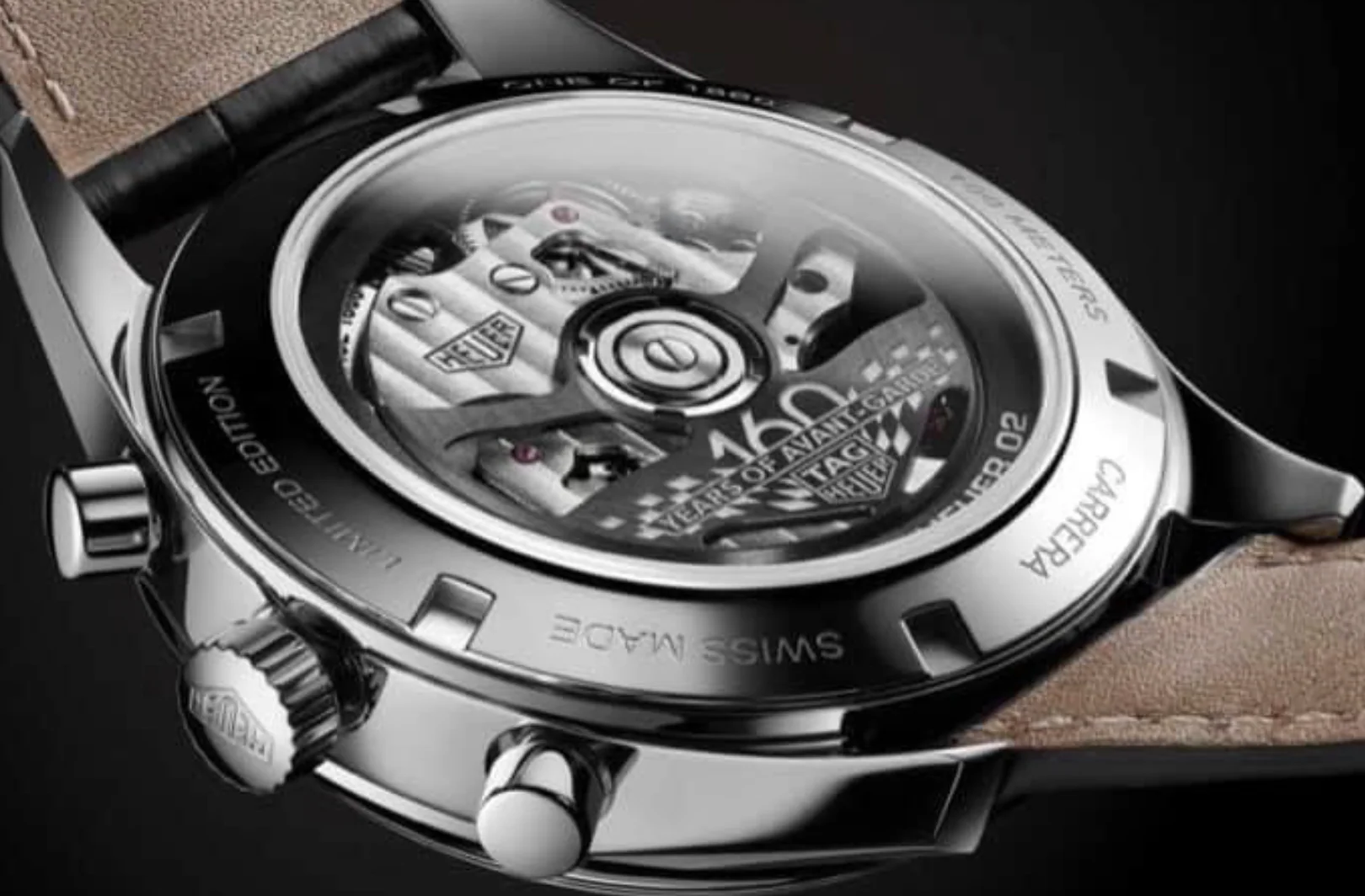 TAG Heuer Watch Carrera Calibre Heuer 02 160th Silver Limited Edition - Image 3