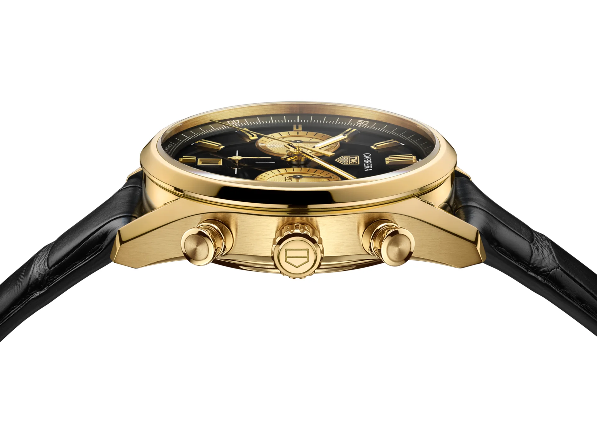 TAG Heuer Carrera Chronograph Gold Watch - Image 4