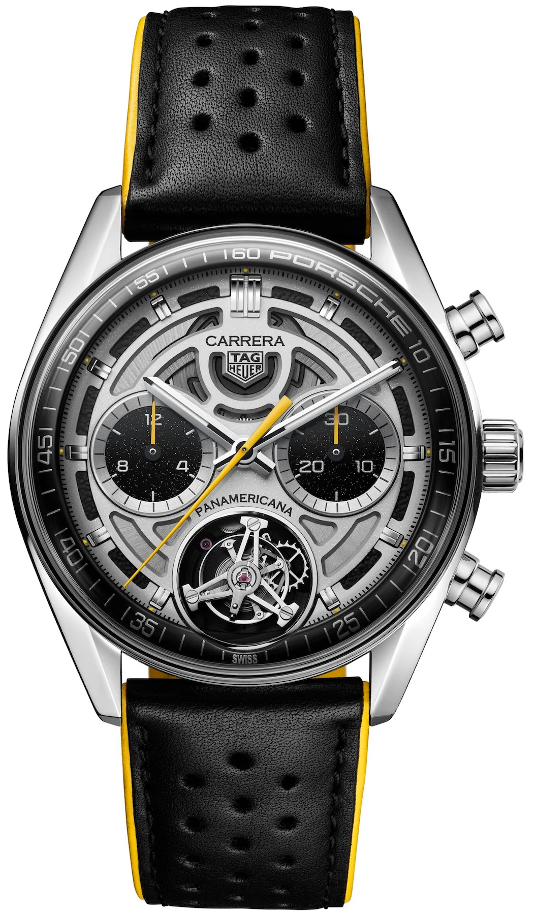 TAG Heuer Carrera Chronograph Tourbilxon x Porsche Panamericana Limited Edition Watch