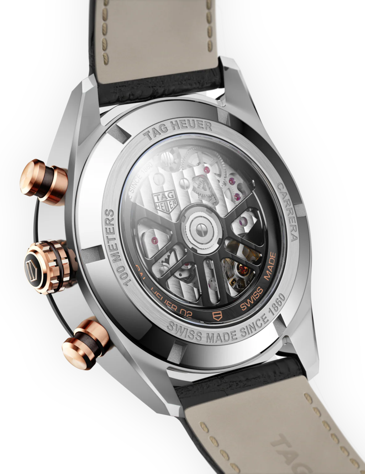 TAG Heuer Watch Carrera Heuer 02 Chronograph Rose Gold D - Image 2