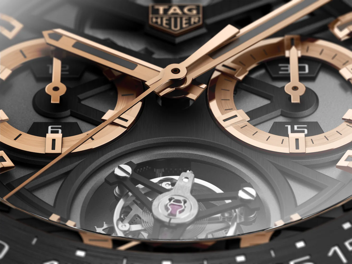 TAG Heuer Watch Carrera Tourbillon Chronograph Rose Gold - Image 5